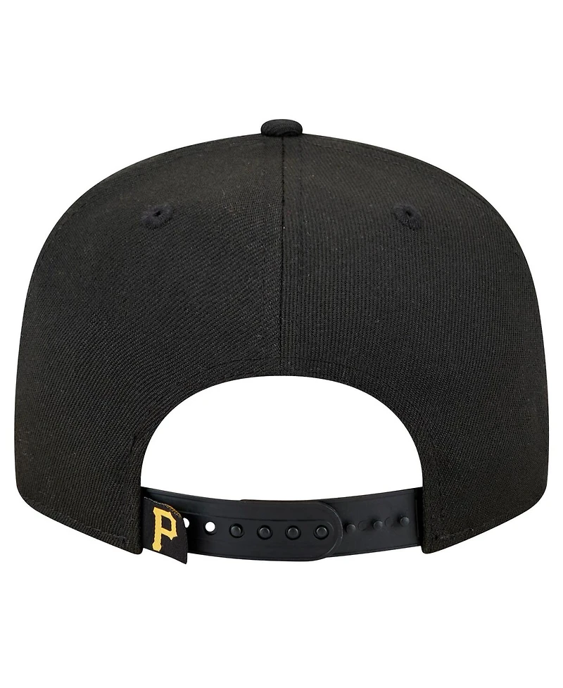 New Era Men's Black Pittsburgh Pirates Splatter 9FIFTY Snapback Hat