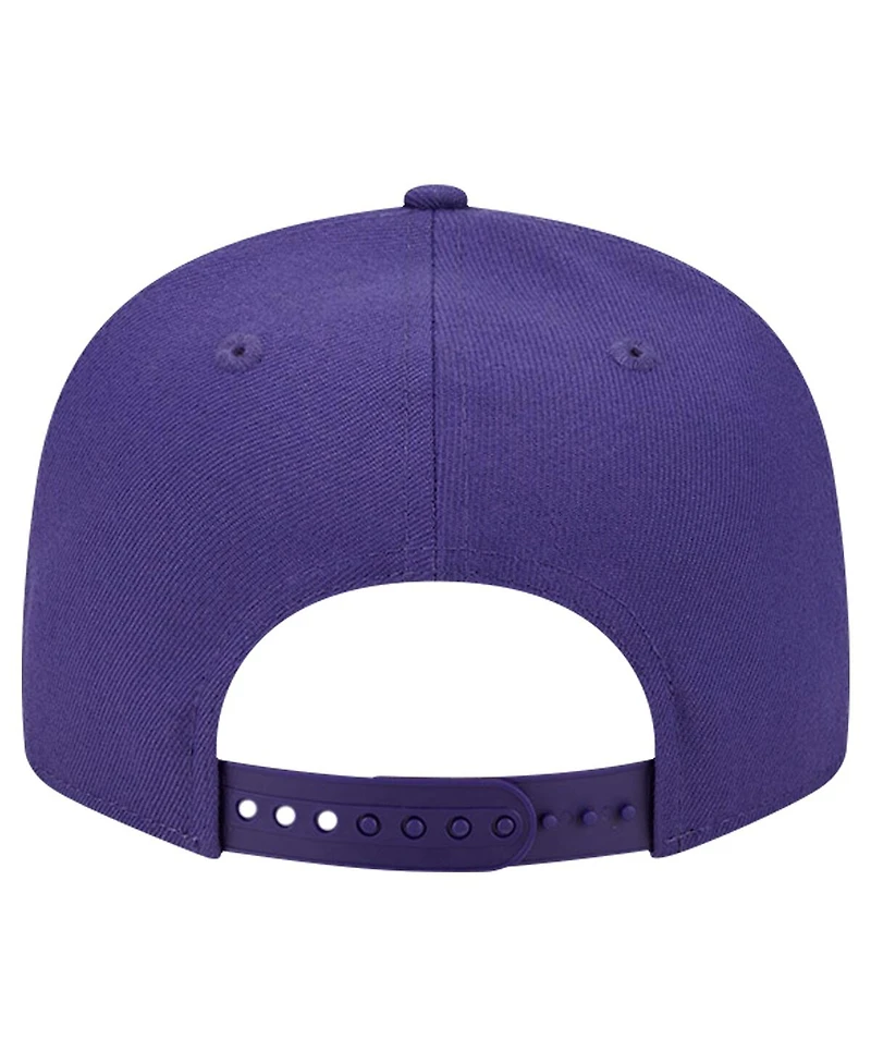 New Era Men's Purple Phoenix Suns Script Side Patch 9FIFTY Snapback Hat