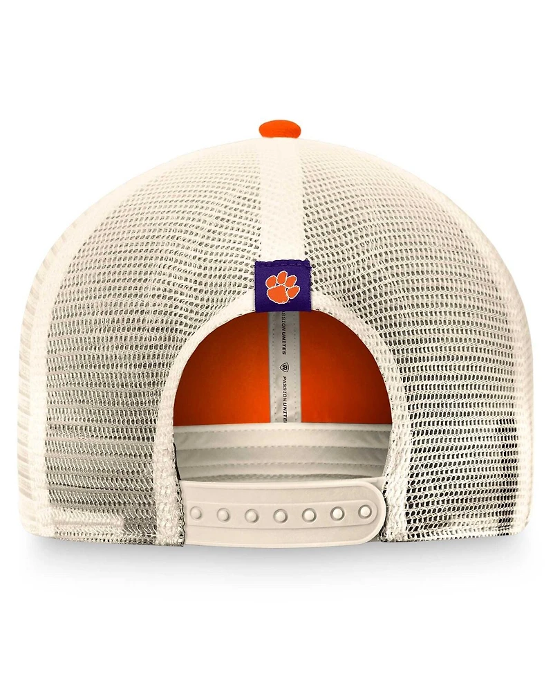 Top of the World Men's Orange Clemson Tigers Refined Trucker Adjustable Hat