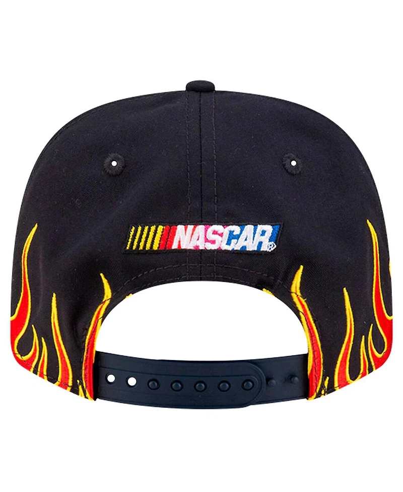 New Era Men's Black/Scarlet Jeff Gordon DuPont Flames 9SEVENTY Stretch-snap Hat