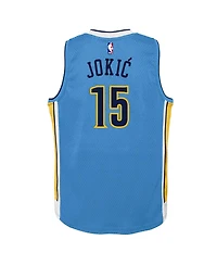 Mitchell & Ness Big Boys and Girls Nikola Jokic Light Blue Denver Nuggets 2016/17 Hardwood Classics Swingman Jersey
