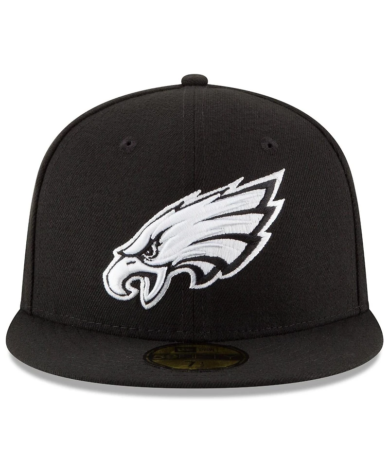 New Era Men's Black Philadelphia Eagles Super Bowl Lix Champions Side Patch 59FIFTY Fitted Hat