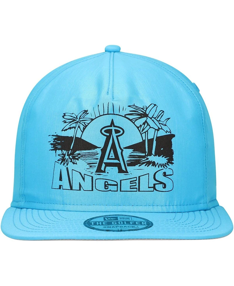 New Era Men's Blue Los Angeles Angels Neon Golfer Snapback Hat