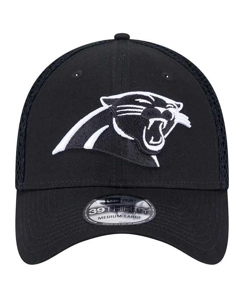 New Era Men's Black Carolina Panthers Main Neo 39THIRTY Flex Hat