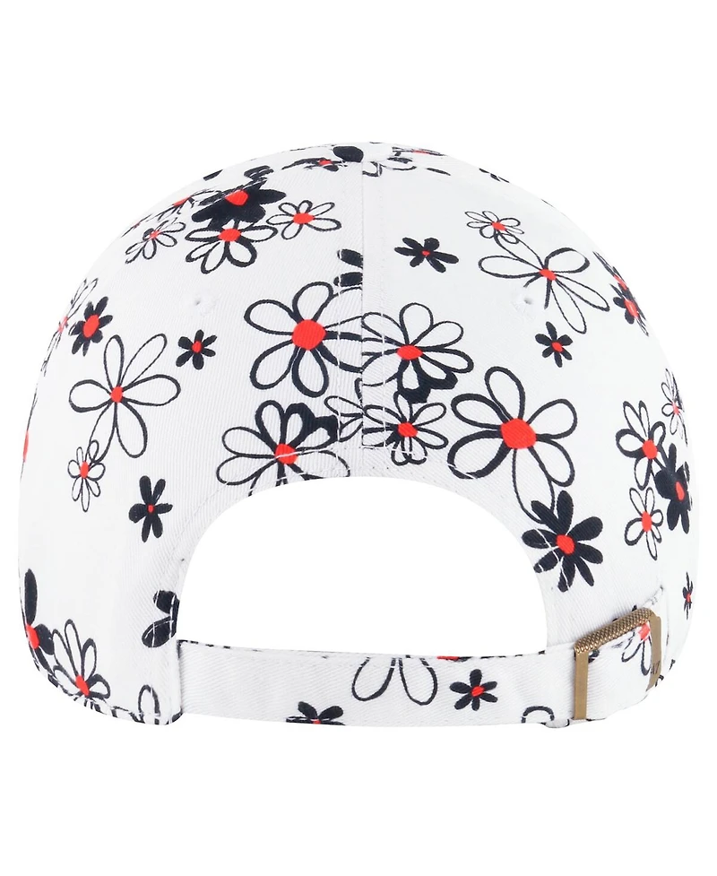 '47 Brand Girls Toddler White Houston Texans Daisy Delight Clean Up Adjustable Hat