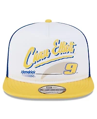 New Era Men's Blue Chase Elliott 9FIFTY A-Frame Retro Script Snapback Hat
