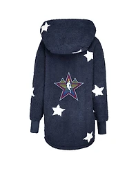 Jill Martin Men's and Women's Navy 2025 Nba All-Star Game Lounger Open-Front Sweater