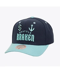 Mitchell & Ness Men's Black Seattle Kraken All In 2.0 Pro Crown Adjustable Hat