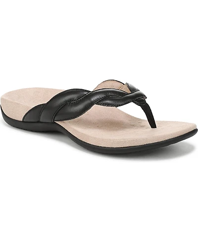 Vionic Womens Bella Braid Thong Sandals