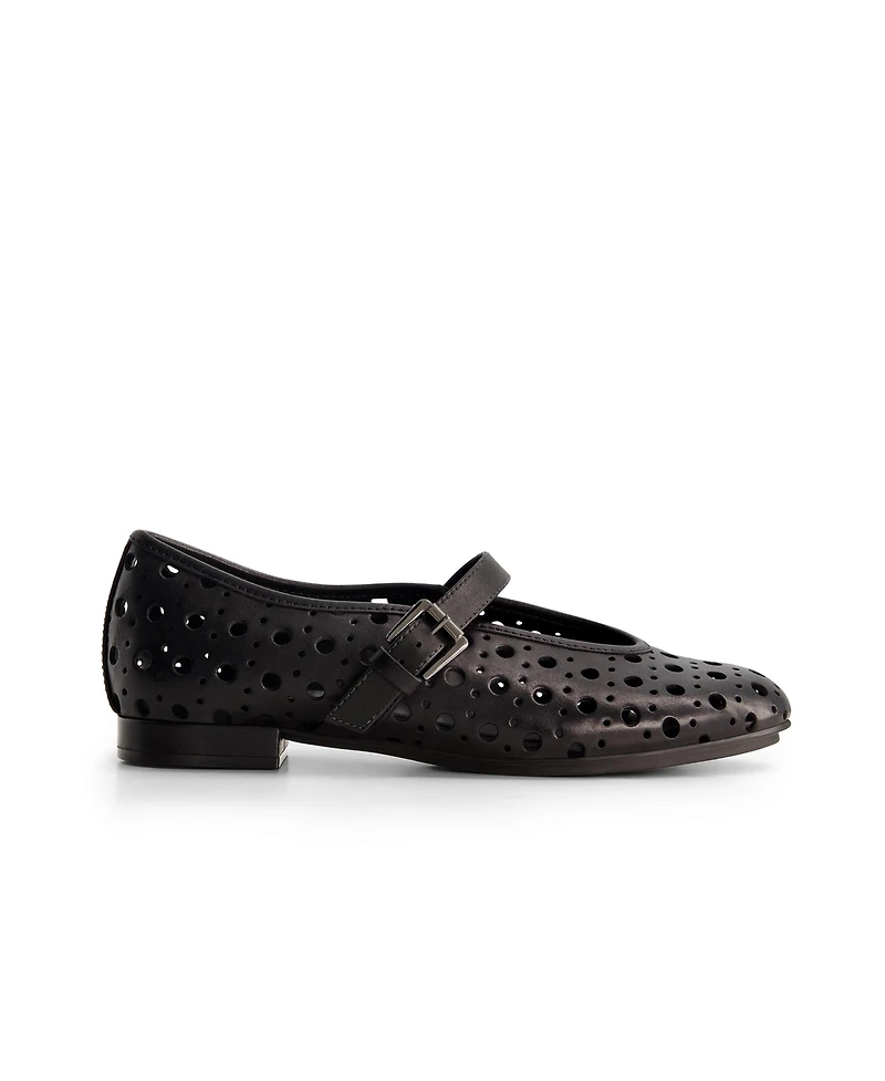 Bernardo Borden Perf Mary Jane Flat