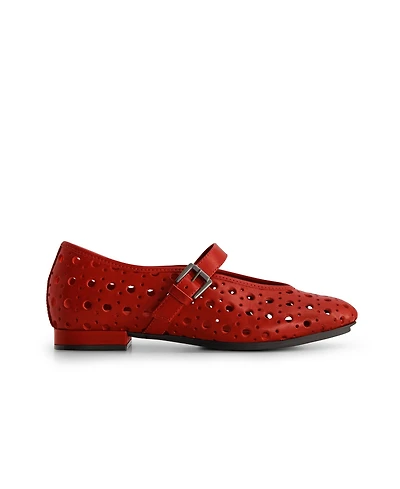 Bernardo Borden Perf Mary Jane Flat
