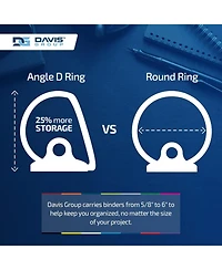 Premium Economy, Angle D Ring, Binder, 6 Pack (Orange