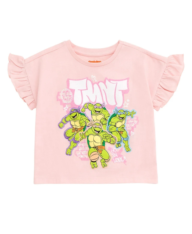 Teenage Mutant Ninja Turtles Toddler Girls T-Shirt and Chambray Shorts Outfit Set