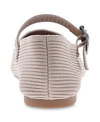Mia Women's Brita Mary-Jane Round Toe Knit Flats