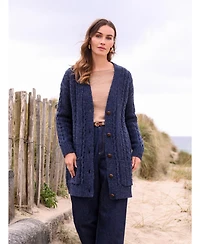 Celtic & Co. Women's Relaxed fit cable knit cardigan