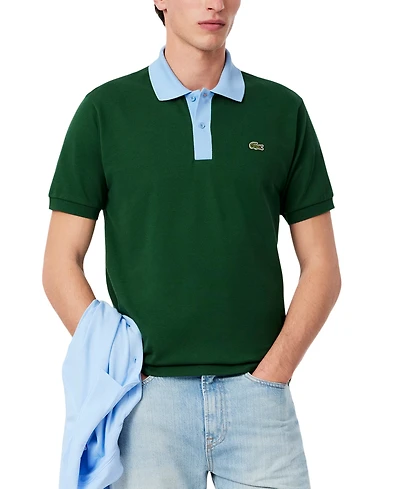 Lacoste Men's Classic Fit Petit Pique Short Sleeve Polo Shirt - DQA