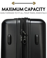 Elle Expedition 3-Piece Expandable Retro Spinner Luggage Set