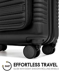 Elle Escape 22.5" Expandable Carry-On Suitcase with Front Laptop Pocket