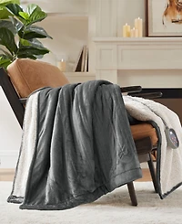 Woolrich Electric Reversible Plush to Berber Blanket