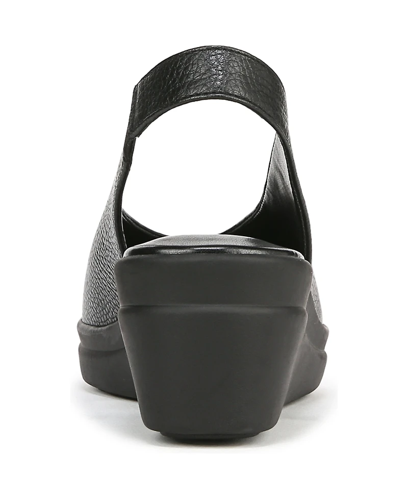 Naturalizer Women's Sutton Closed Almond Toe Slingback Wedges