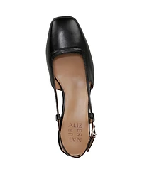 Naturalizer Women's Harper Block Heel Square Toe Slingback Pumps