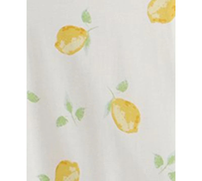 Beauty & Grace Juniors' Lemon-Print Maxi Dress