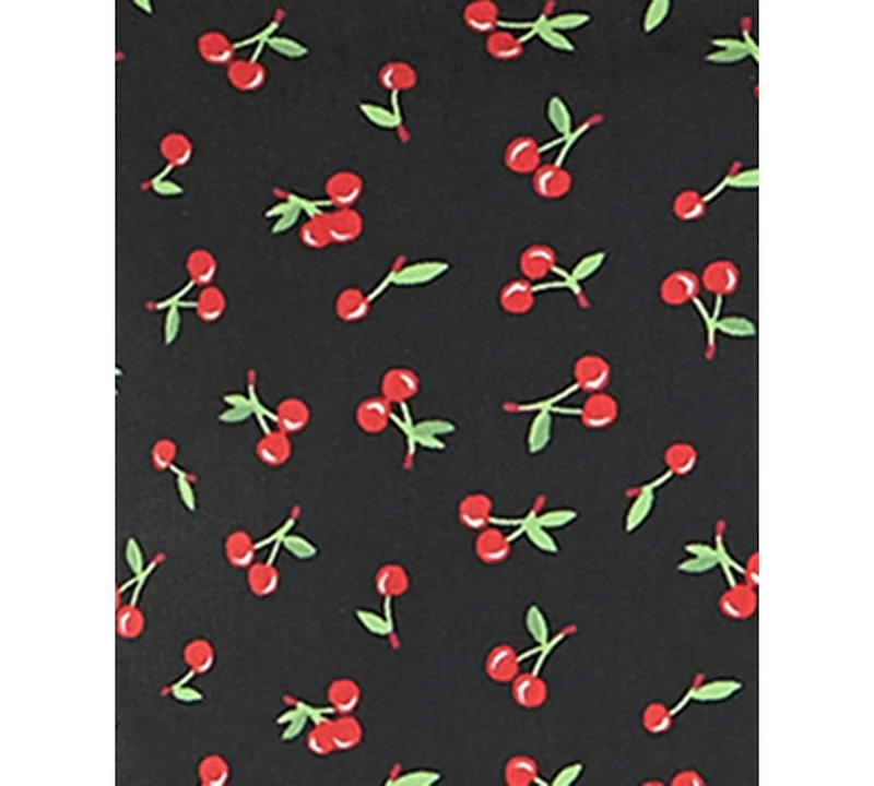 Emerald Sundae Juniors' Cherry-Print Tiered Dress