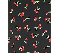 Emerald Sundae Juniors' Cherry-Print Tiered Dress