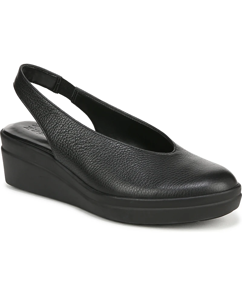 Naturalizer Women's Sutton Closed Almond Toe Slingback Wedges