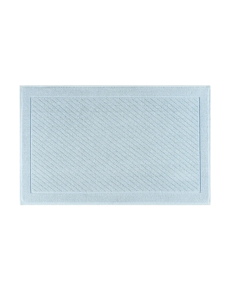 Host & Home Cotton Bath Rug, Stylish Textured Woven Design, Slip Resistant Backing, 5 Color Options, 2-Piece Set - 17x24 20x32