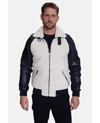 Furniq Uk Big & Tall Shearling Jacket