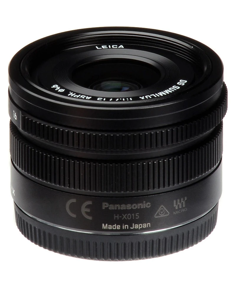 Panasonic Lumix G Leica Dg Summilux 15mm f/1.7 Aspherical Lens for Micro Four Thirds, Black