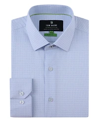 Tom Baine Men's Four Way Stretch Geo Print Button Down Dress Shirt