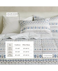 Linery & Co. Reversible Down Alternative Printed Comforter Set