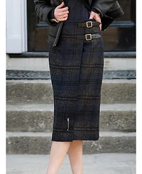 Celtic & Co. Women's Midi Celt Kilt Plaid Skirt