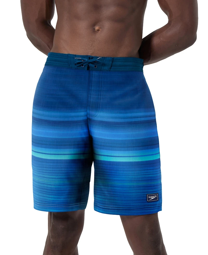 Speedo Men's Onshore Bondi Basin Ombre Stripe Drawstring 9" Boardshorts