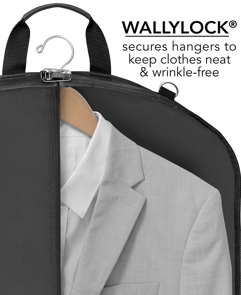 42" Premium Travel Garment Bag with Shoulder Strap and Pockets