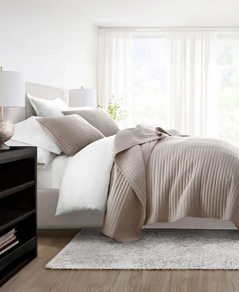 ienjoy Home Stripe Stitch 3-Pc. Quilt Set, Full/Queen