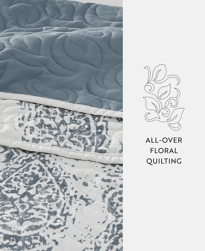 ienjoy Home Distressed Diamond Reversible -Pc. Lightweight Quilt Set