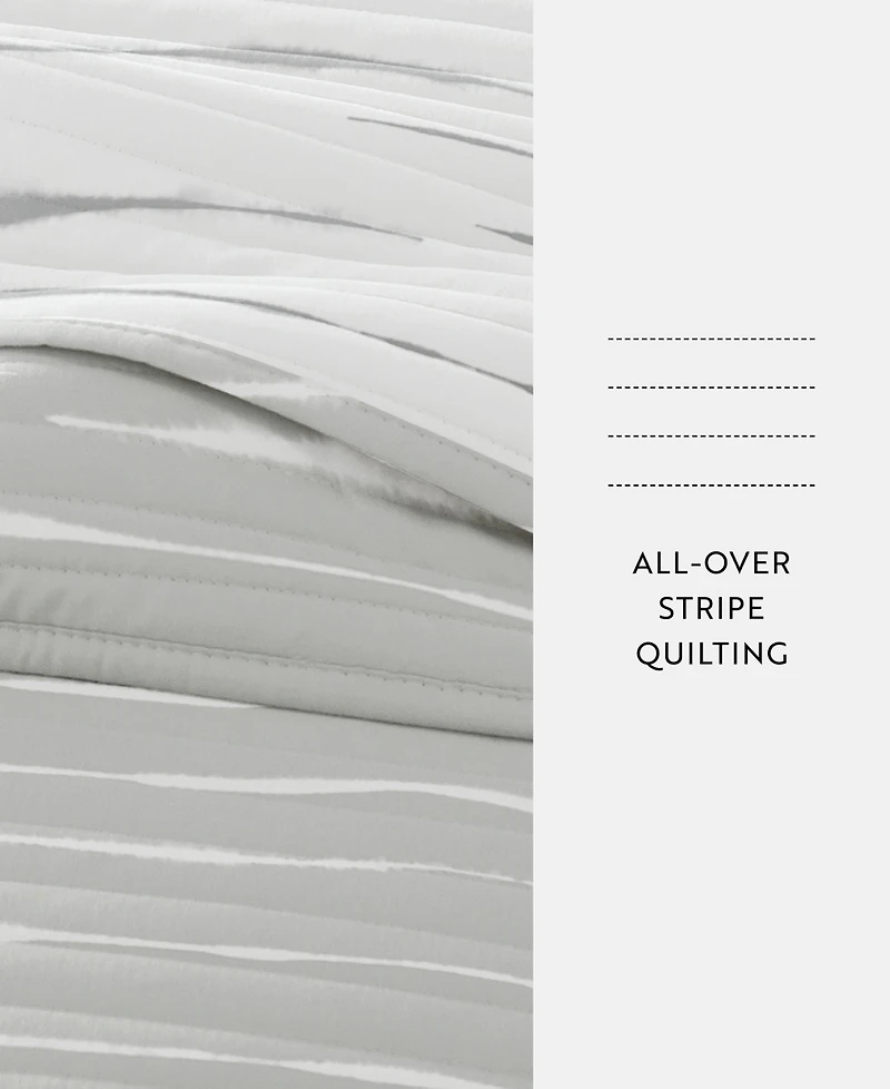 ienjoy Home Horizon Lines Reversible -Pc. Lightweight Quilt Set