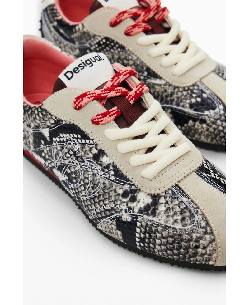 Desigual Women's Snake print sneakers