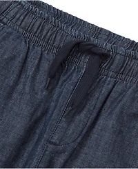 Lands' End Girls Pull On Chambray Elastic Waist Shorts