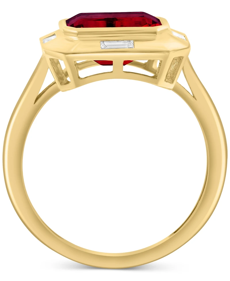 Effy Garnet (2-1/2 ct. t.w.) & White Topaz (1/2 ct. t.w.) Ring in 14k Gold