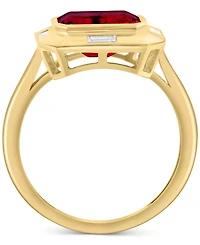 Effy Garnet (2-1/2 ct. t.w.) & White Topaz (1/2 ct. t.w.) Ring in 14k Gold