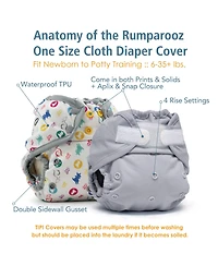 Kanga Care Boys Rumparooz Double Leg Gusset Reusable Cloth Diaper Cover One Snap