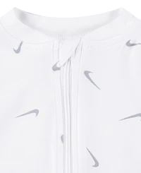 Nike Baby Essentials Viscose Long-Sleeve Footed Coveralls, 2 Pack