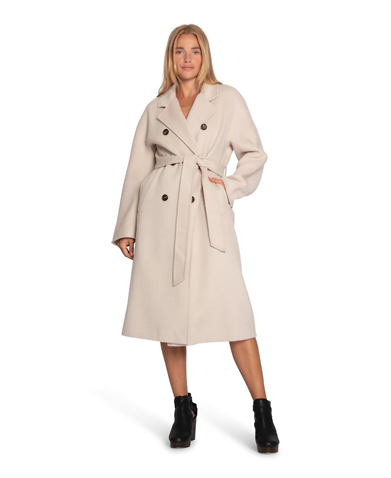 Belle & Bloom Women's Real Love Double Breasted Maxi Coat
