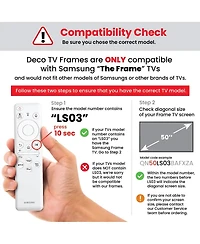 Deco Tv Frames 32" Slim Frame for Samsung The 2021-2025