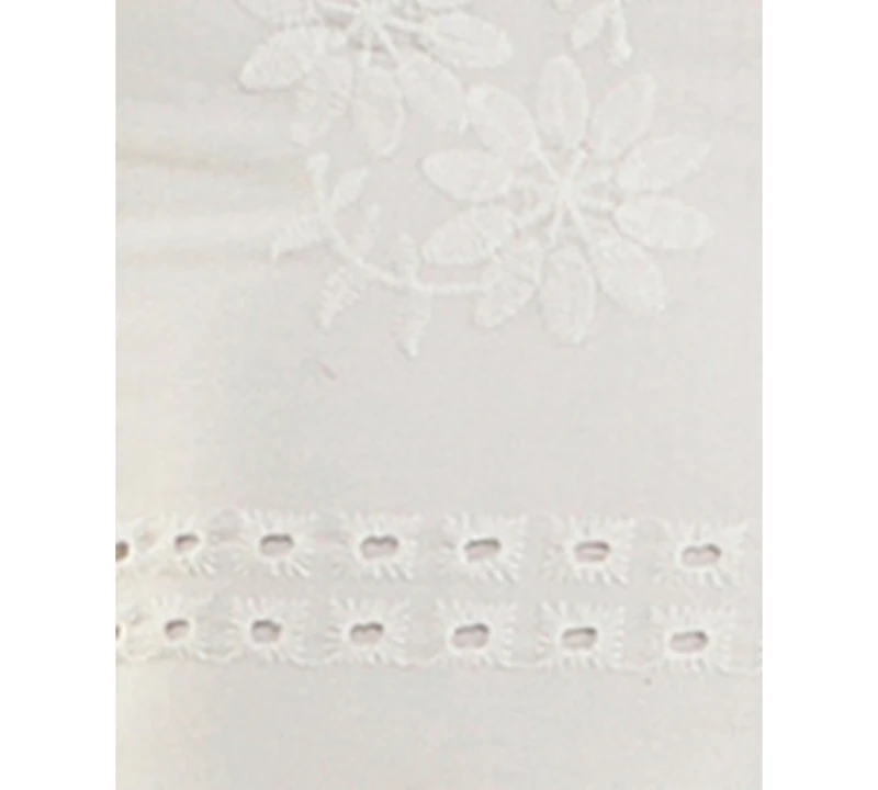 Juniors' Bow-Detail Eyelet Mini Dress