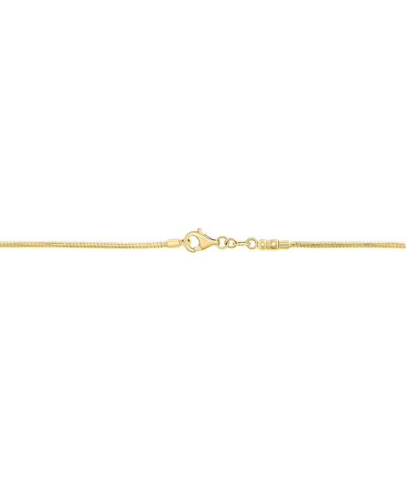 Effy Ethiopian Opal (1-5/8) & Diamond (1/20 ct. t.w.) 18" Pendant Necklace in 14k Gold-Plated Sterling Silver